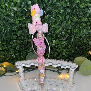 Pink Care Bear Carousel Decoration